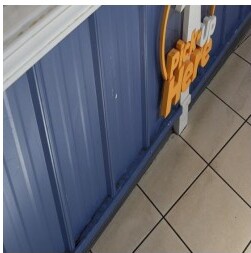 Floors and walls — dirt and debris throughout