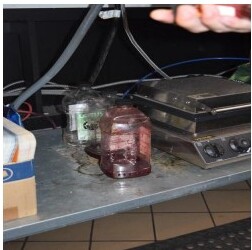 Rusted utensils — unsafe for food contact